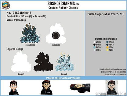 Custom shoe charms/Sample order-31CC4Brian250904