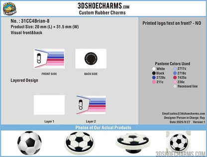 Custom shoe charms/Sample order-31CC4Brian250904