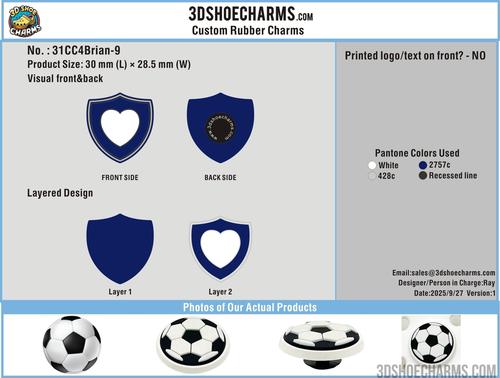 Custom shoe charms/Sample order-31CC4Brian250904