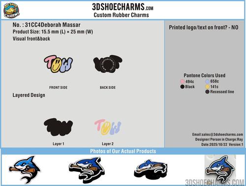 CUSTOM SHOE CHARMS-31CC4Deborah Massar251022