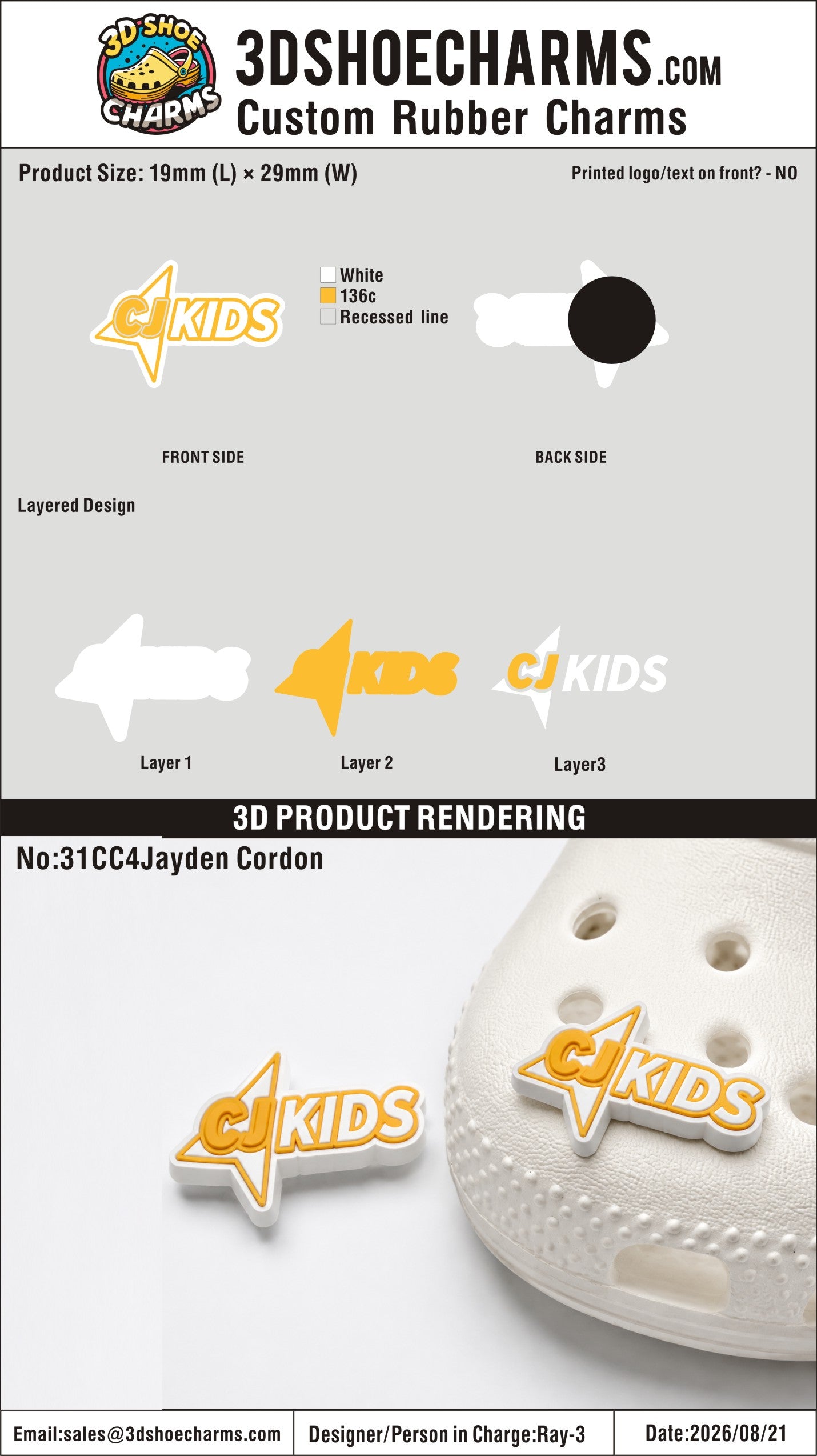 Custom Rubber Clog Charms-260827-31