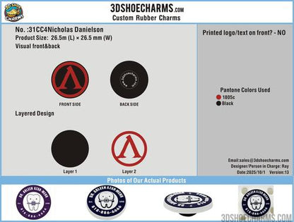 CUSTOM SHOE CHARMS-31CC4Nicholas Danielson251013