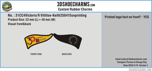 CUSTOM SHOE CHARMS/Uv Printing -31CC4Victoria R Vittitoe-Keith250415