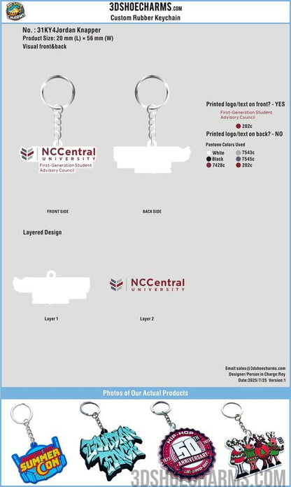 CUSTOM SHOE CHARMS/Rubber Keychains/Double-Sided Custom Woven Keychains/Custom Silicone Straw Caps-31CC4Jordan Knapper250725