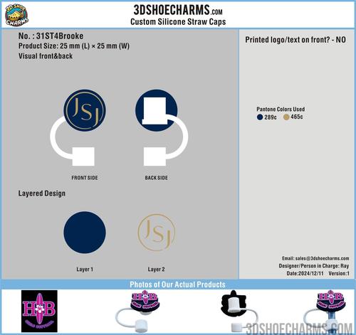 Custom Silicone Straw Toppers-31ST4Brooke251011