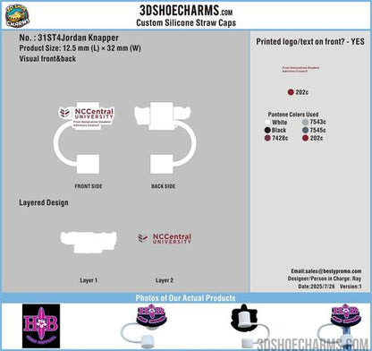 CUSTOM SHOE CHARMS/Rubber Keychains/Double-Sided Custom Woven Keychains/Custom Silicone Straw Caps-31CC4Jordan Knapper250725