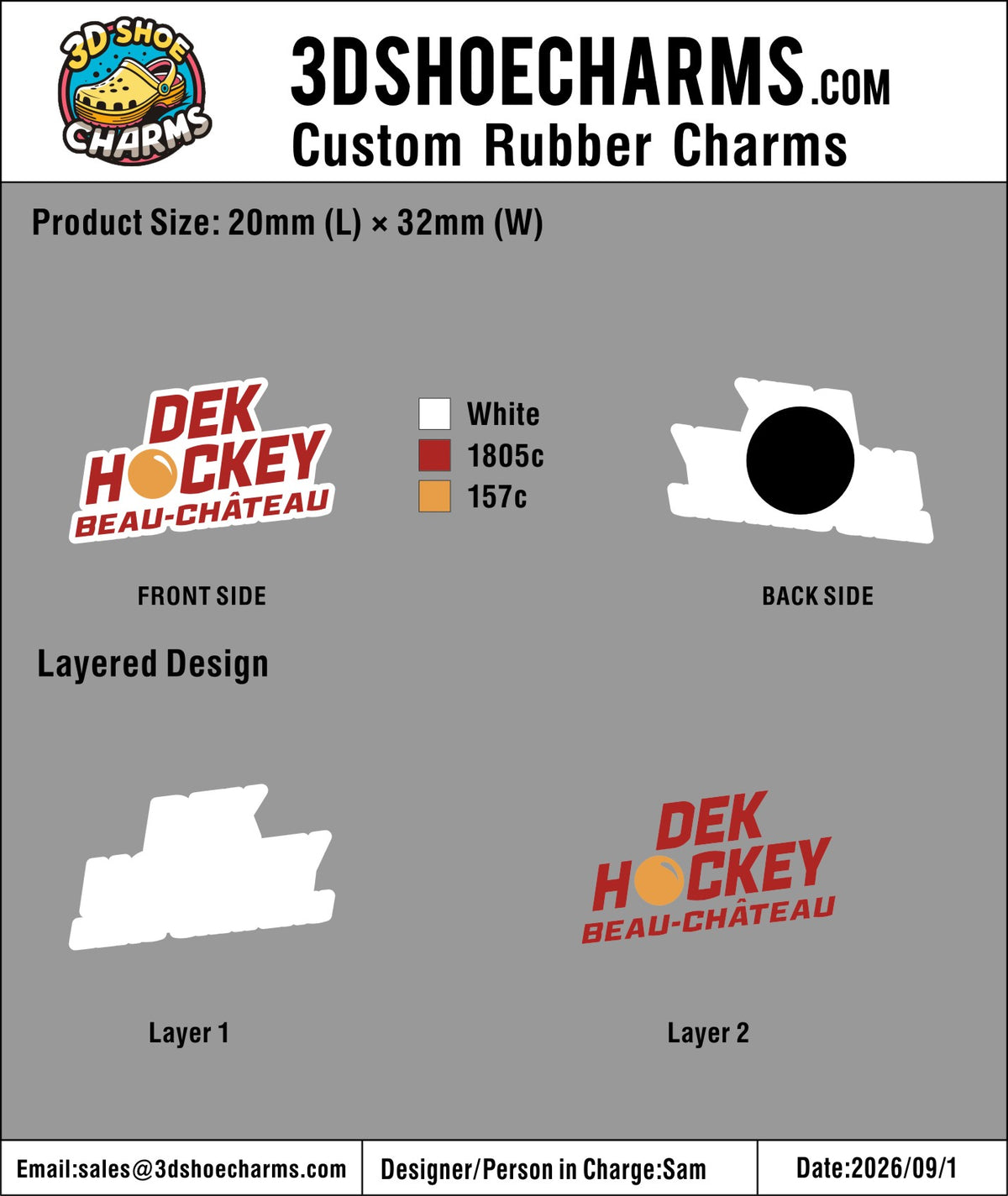 Custom 3D Rubber Clog Charms - 20260918 -33