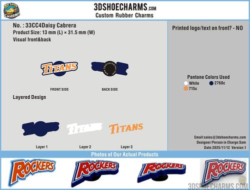 Custom Rubber Clog Charms - 33CC4Daisy Cabrera251112