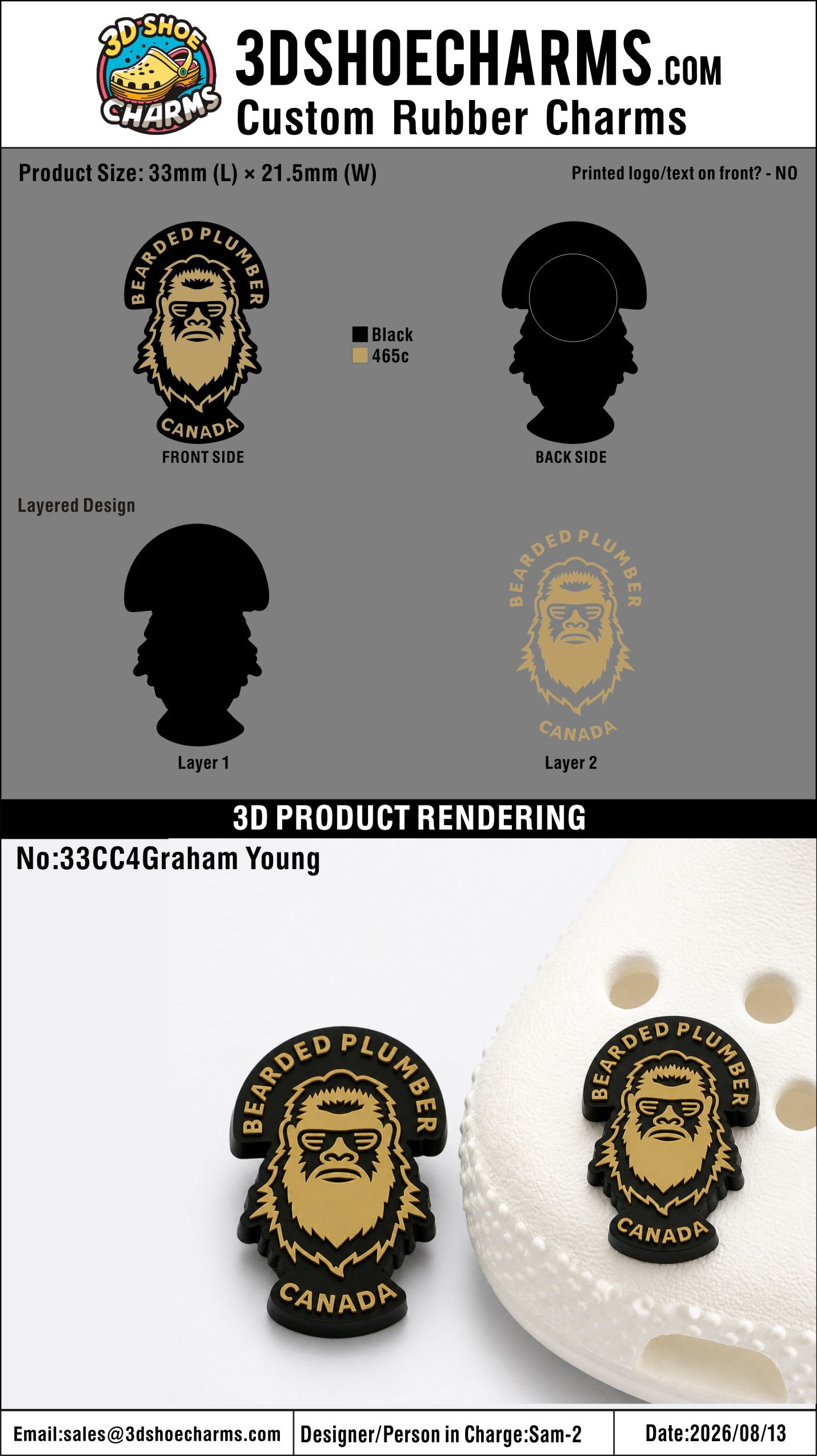 Custom Rubber Clog Charms-260827-33