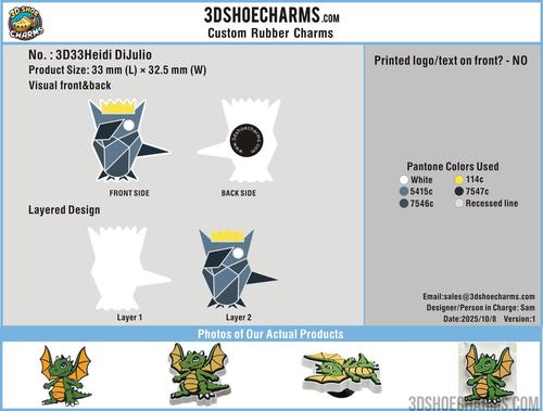 Custom Rubber Clog Charms - 33CC4Heidi DiJulio251008