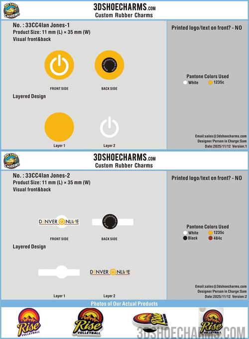 Custom Rubber Clog Charms - 33CC4Ian Jones251112