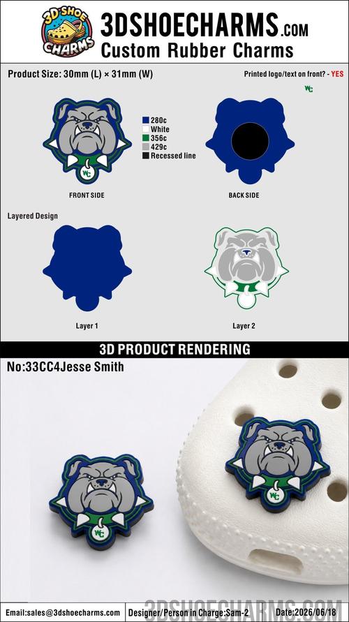 Custom 3D Rubber Clog Charms - 20260922 -33