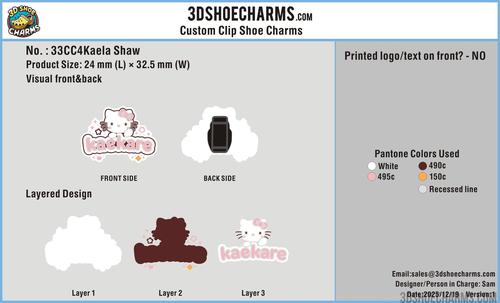 Custom Clip Shoe Charms - 33CC4Kaela Shaw251219
