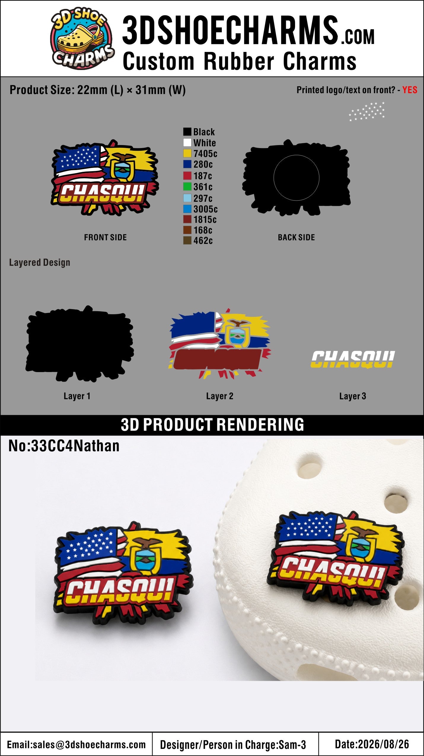Custom Rubber Clog Charms-260828-33