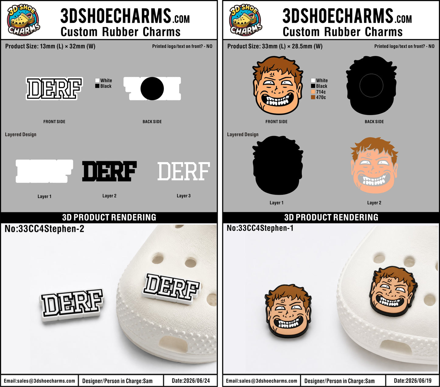 Custom Rubber Clog Charms - 20260709 - 33