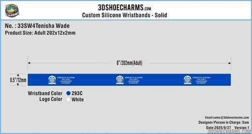 Custom Solid Silicone Wristbands-33SW4Tenisha Wade250927