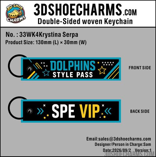 Custom Double-Sided Woven Flight Key Tag-20261008-33