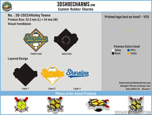 CUSTOM CLOG CHARMS-25CC4Hailey Towne