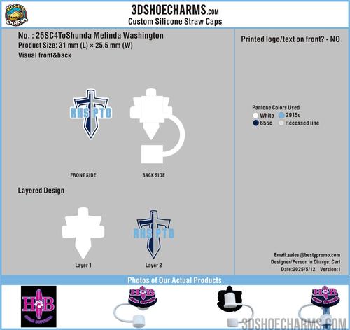 Custom Silicone Straw Caps-25SC4ToShunda Melinda Washington250512