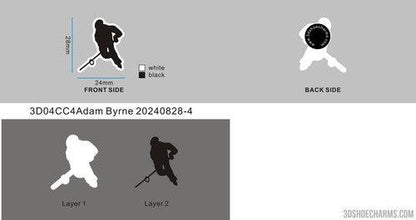 Custom Rubber Charms - 3D04CC4Adam Byrne