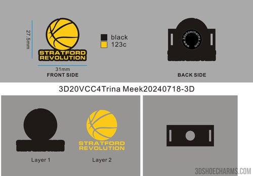 CUSTOM VERSATILE SHOE CHARMS-20VCC4Trina Meek