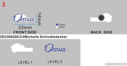 CUSTOM CLOG CHARMS - REGULAR - 3D230620CC4Michelle Schindledecker10