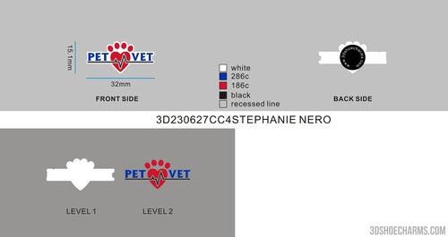CUSTOM CLOG CHARMS （ REGULAR ）- 3D230627CC4STEPHANIE NERO.10
