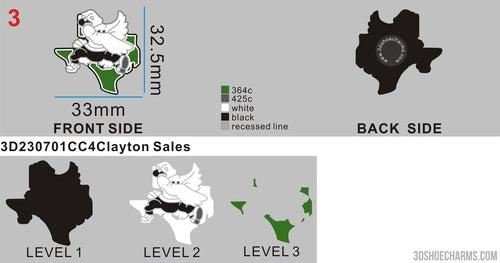 CUSTOM CLOG CHARMS(REGULAR)-3D230701CC4Clayton Sales10