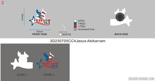 CUSTOM SHOE CHARMS - 3D230705CC4Jesus Abikarram10