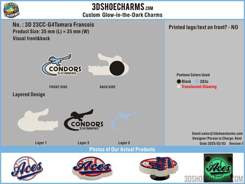 Glow-in-the-Dark Custom Clog Charms-23CC-G4Tamara Francois250128