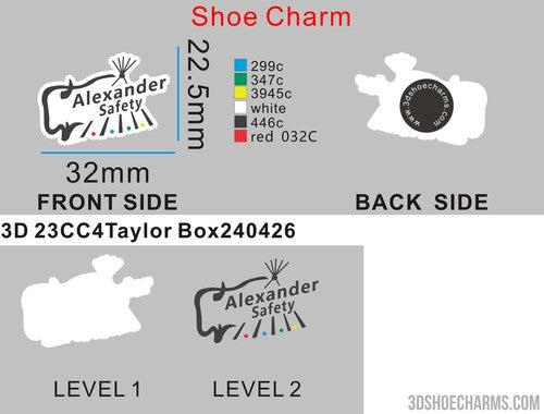 CUSTOM CLOG CHARMS-23CC4Taylor Box240426