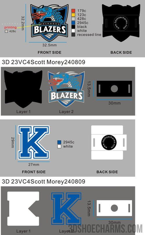 CUSTOM VERSATILE SHOE CHARMS-23VC4Scott Morey240809