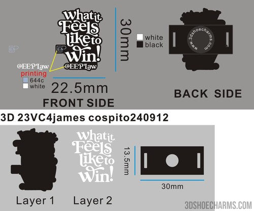 Custom Versatile Shoe Charms-23VC4james cospito240912-Reorder