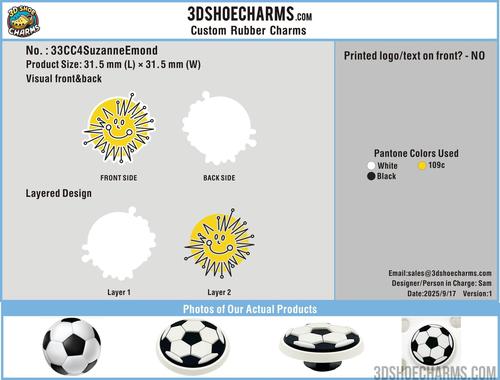 Custom Rubber Clog Charms - 33CC4SuzanneEmond250917