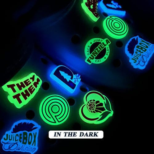 Glow-in-the-Dark Custom Clog Charms