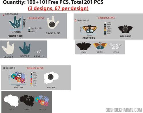 03-CUSTOM RUBBER CHARMS-Make up the difference for 3DSC3831