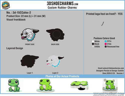 Custom Rubber Clog Charms 3d-15CC260223alex-2