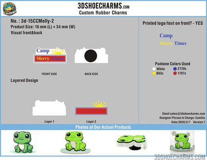 Custom Rubber Clog Charms 15CC260307Molly