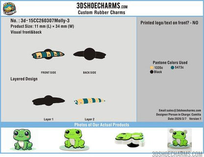 Custom Rubber Clog Charms 15CC260307Molly