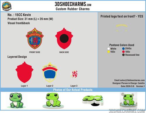 Custom Rubber Clog Charms 3d-15CC260308Kevin