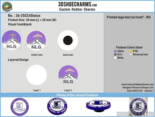 Custom Rubber Clog Charms-3d-25CC4Danza