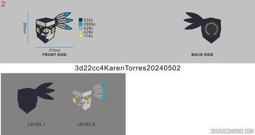 CUSTOM SHOE CHARMS-3d22cc4KarenTorres