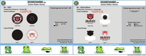 Rubber Shoe Charms-3d22cc4Rose20251202-2 DESIGN