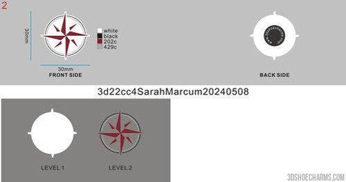 CUSTOM SHOE CHARMS-3d22cc4SarahMarcum