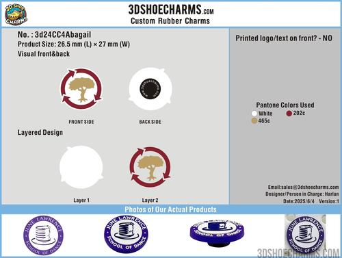 CUSTOM SHOE CHARMS - 3d24CC4Abagail20250604
