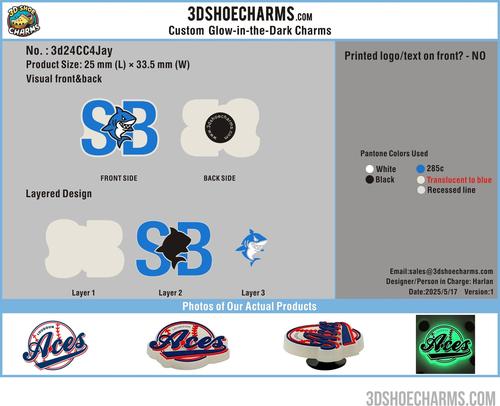 CUSTOM Glow-in-the-Dark SHOE CHARMS - 3d24CC4Jay20250517-RE