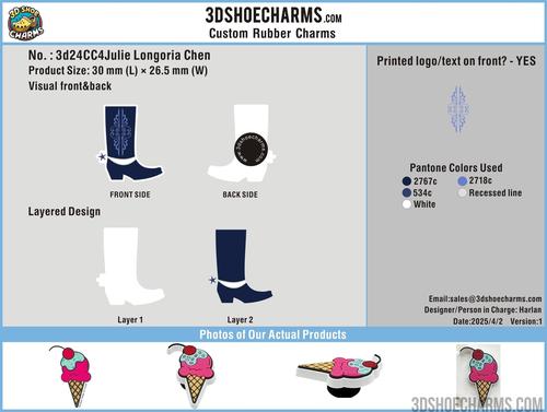 CUSTOM SHOE CHARMS - 24CC4Julie Longoria Chen20250402