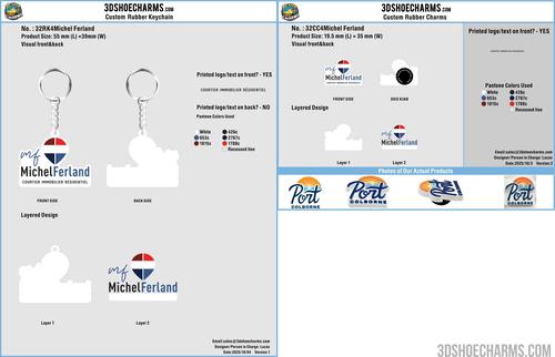 Rubber keychains & Shoes Charms 32RK&CC4Michel Ferland 20251002