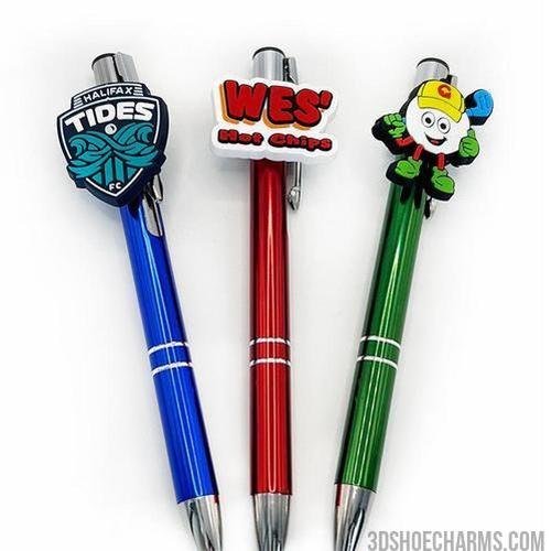 Custom Rubber Pen clip charm