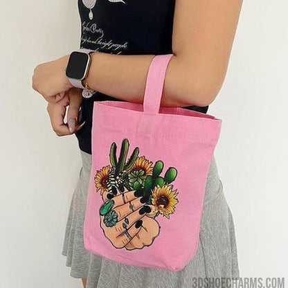 Small Canvas Handbag – Custom Logo